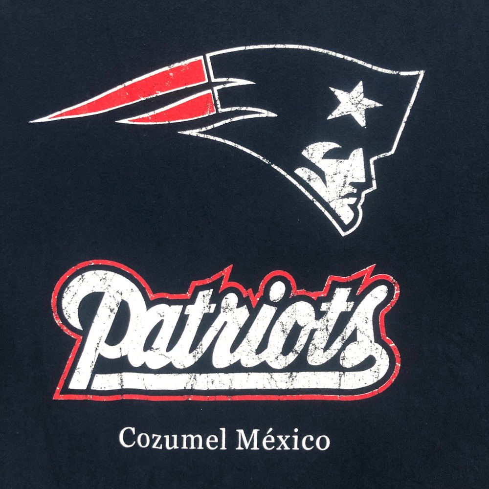 New England Patriots T-Shirt Yazbek 2XL Cozumel Mexico‎ NFL Football